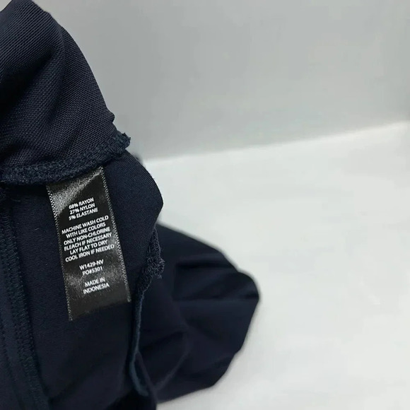 Betabrand Dress Pant Yoga Pants Straight Leg 7 Pocket Elastic Waist Navy Medium - Picture 8 of 10